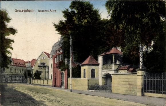 Ak Großenhain Saksen, Johannes-Allee