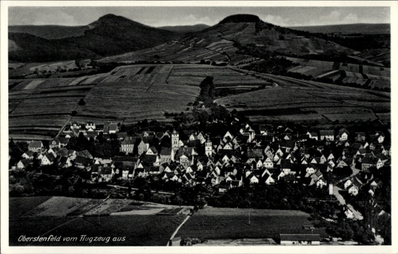 Postcard Oberstenfeld in Württemberg, aerial photograph