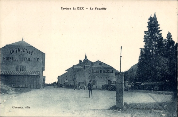 Ak Gex Ain, La Faucille, Hotel, Umgebung von   Fotografie