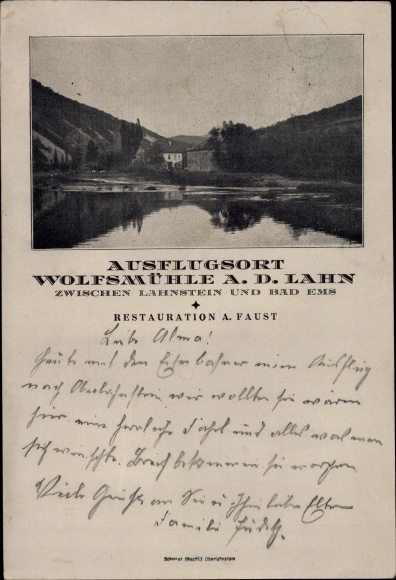 KP Lahnstein am Rhein, restauracja Wolfsmühle an der Lahn