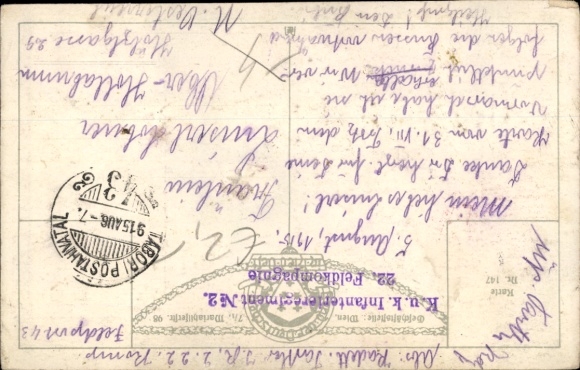 Artist Song Postcard Ezel, Soon I'll graze on the Neckar, Farmer, Woman