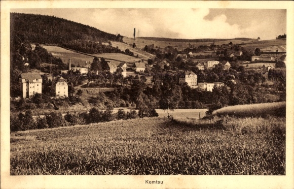 Ak Kemtau Burkhardtsdorf im Erzgebirge, Gesamtansicht