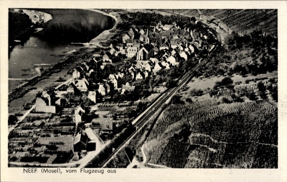 Ak Neef aan de Moezel, luchtfoto