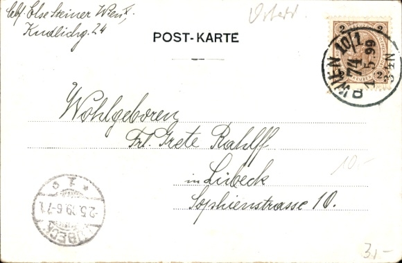 Postcard Vienna 2 Leopoldstadt, Nordbahnhof