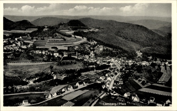 Postcard Lemberg in der Pfalz, View of Lemberg in der Pfalz