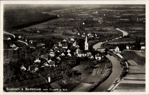 Ak Eriskirch Bodensee, Luftaufnahme