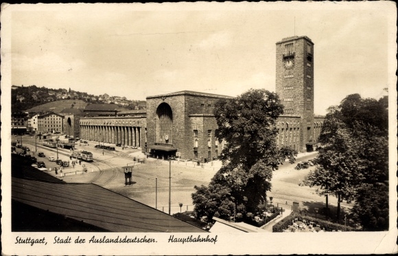 Ak Stuttgart am Neckar, Hauptbahnhof