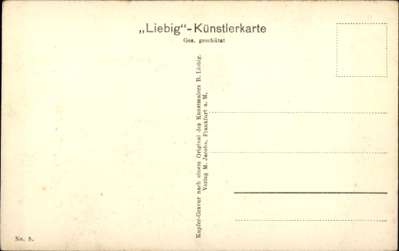 Artist Postcard Liebig, Frankfurt am Main, Rapunzelgäßchen