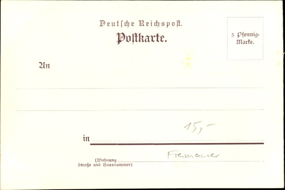 Artist Postcard Altenburg in Thuringia, Castle, New Post Office, Lodge House