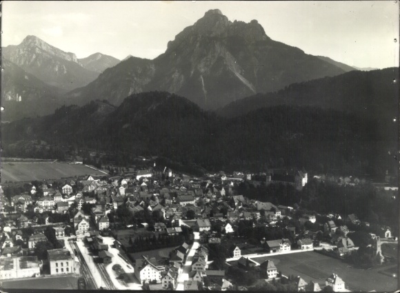 Foto Füssen im Allgäu, Fliegeraufnahme