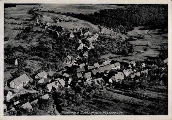 Postcard Muckental Elztal in the Odenwald, aerial photograph