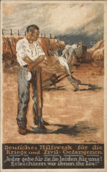 Artist PC German relief organization for prisoners of war and civilians, prisoners doing penal labor