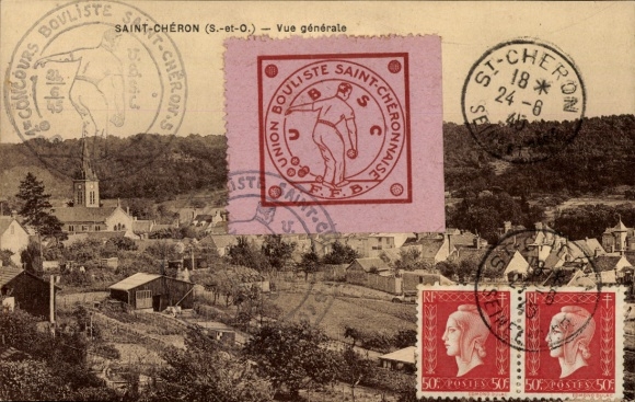Ansichtkaart Saint Chéron Essonne, algemeen beeld