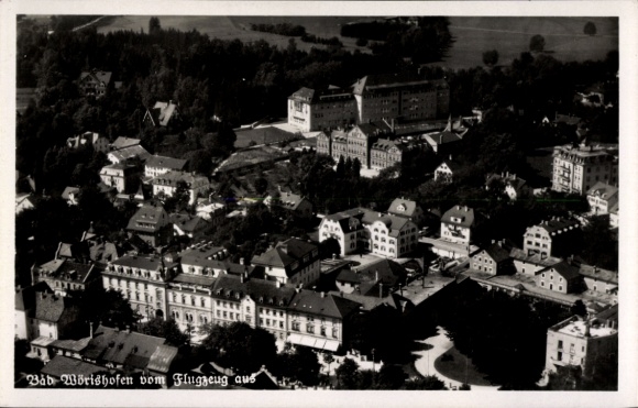 Postcard Bad Wörishofen in Unterallgäu, aerial photograph