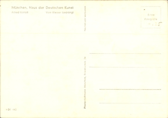 Artist Postcard Roloff, Alfred, Pressed by the Water, Horses, HDK 440