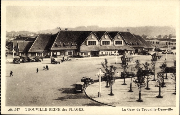 Postcard Trouville Queen of Calvados Beaches, La Gare