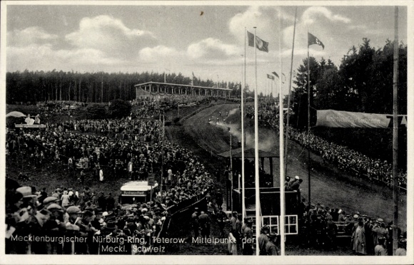 Ak Teterow in Mecklenburg, Bergring, Mecklenburgischer Nürburgring, Rennstrecke