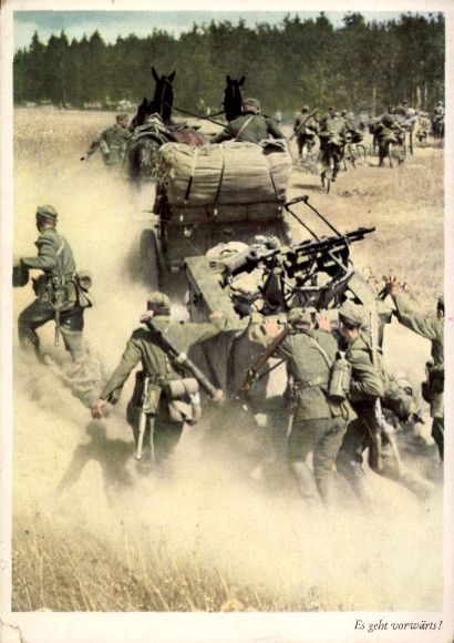 Ak Es geht vorwärts, Wehrmacht, II. WK