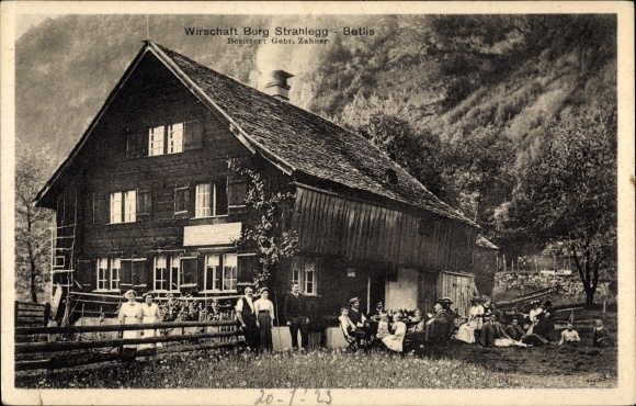 KP Betlis Weesen kanton Sankt Gallen, firma Burg Strahlegg