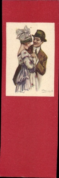 Artist Postcard Bompard, Sergio, Lovers