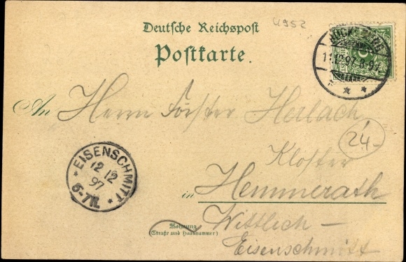 Chromo-Litho Porta Westfalica in North Rhine-Westphalia, Jacobsberg, Wittekindsberg, peasant costume