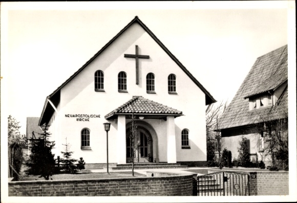 Ak Hamburg Wandsbek Wellingsbüttel, Nieuw-Apostolische Kerk