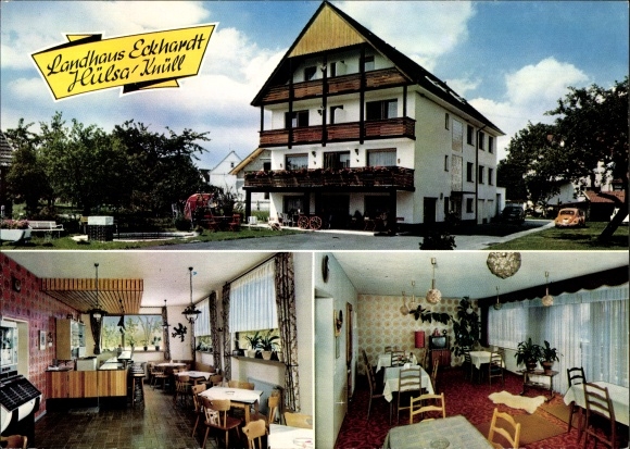 PC Hülsa Homberg on the Efze in Hesse, Pension Eckhardt, exterior and interior view