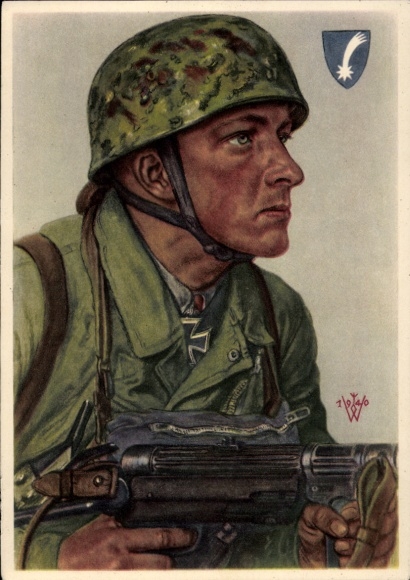 Artysta KP Willrich, Wolfgang, Sierżant Helmut Arpke, Wojska Powietrznodesantowe, Odznaczony Krzyżem Rycerskim, VDA