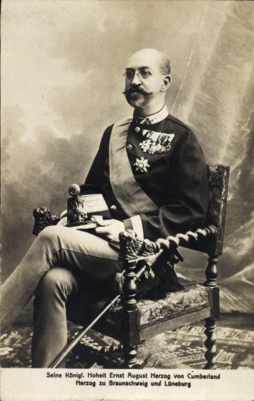 Ak Herzog Ernst August von Braunschweig und Lüneburg, Herzog von Cumberland