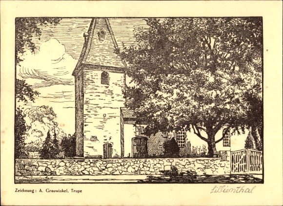 KP artysty Grauwinkel, A., Trupe Lilienthal, St. Marienkirche Truper kaplica, 1000 lat Trupe 1937