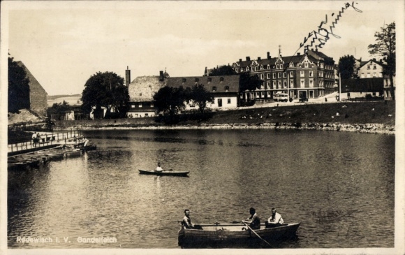 Postcard Rodewisch in Vogtland Saxony, Gondelteich