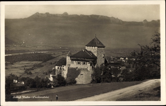 KP Vaduz Liechtenstein, zamek, panorama