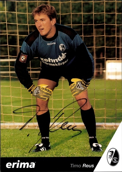 Autograph card footballer Timo Reus, SC Freiburg, autograph