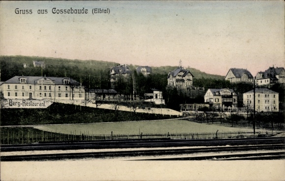 Postcard Dresden Cossebaude, general view