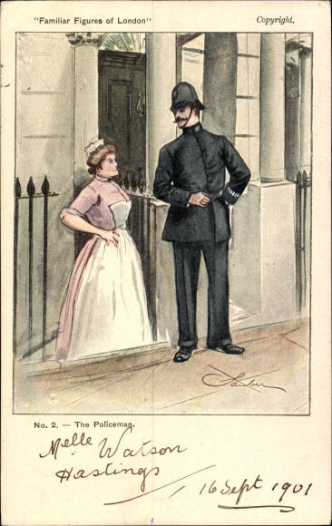 Artysta KP London City England, The Policeman, Familiar Figures of London