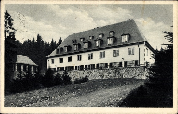 Ak Meschede in de wijk Hochsauerland, uitzicht op het wandel- en vakantiehuis Haus Dortmund