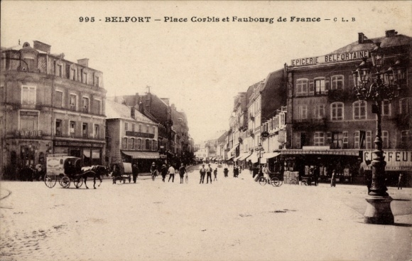 PC Belfort Beffert Beffort Territoire de Belfort, Place Corbis, Faubourg de France, shops, Pf