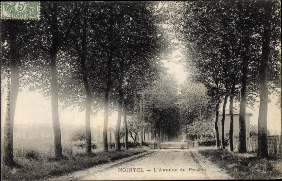 Ak Nointel Val d'Oise, Avenue de Presles