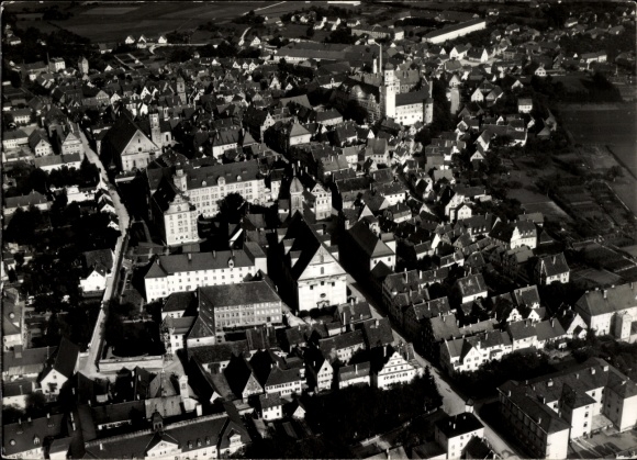 Ak Dillingen an der Donau, Fliegeraufnahme