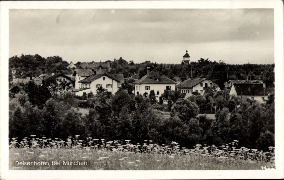 Postcard Deisenhofen Oberhaching Upper Bavaria, total view
