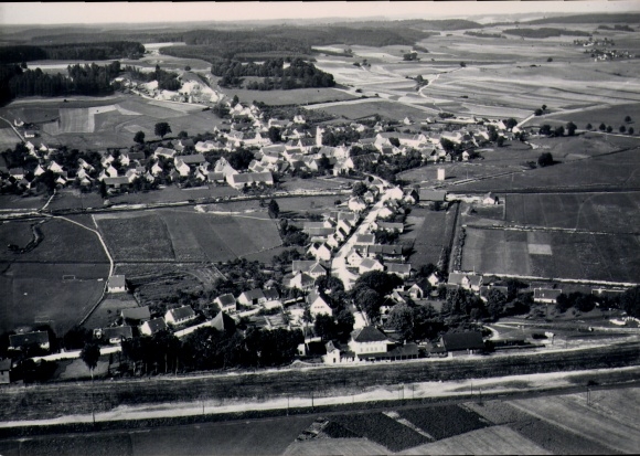 Photo Dinkelscherben in Swabia, aerial photograph
