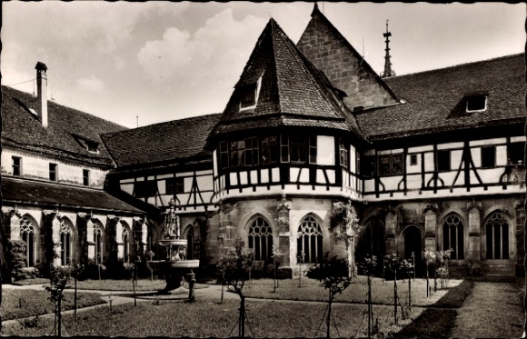 Postcard Bebenhausen Tübingen am Neckar, Bebenhausen, hunting lodge, former Cistercian monastery, Bru