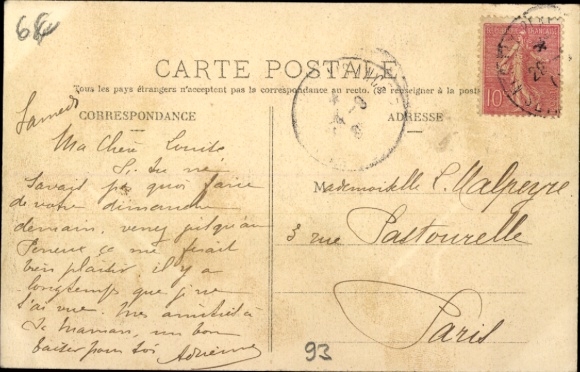 Postcard Neuilly Plaisance Seine Saint Denis, Avenue des Peupliers, Avenue Faidherbe, Church