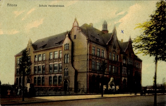 Ak Hamburg Altona, Schule Herderstraße