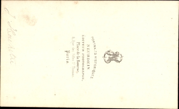 Beauvais Business Card Jeanne Laine, Jeanne Hachette