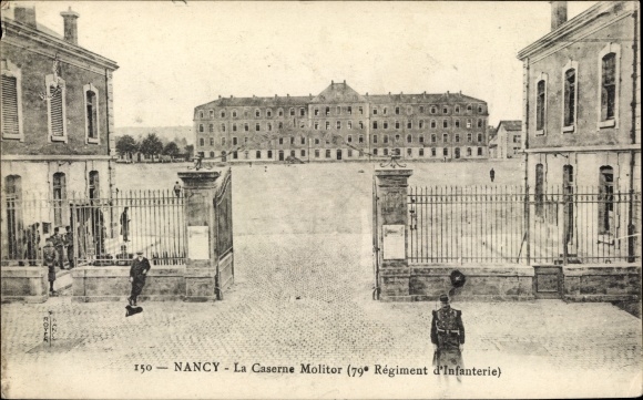 Postcard Nancy Meurthe et Moselle, La Caserne Molitor, 79th Infantry Regiment