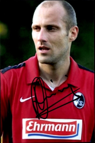 Autograph card footballer Daniel Sereinig, SC Freiburg, autograph