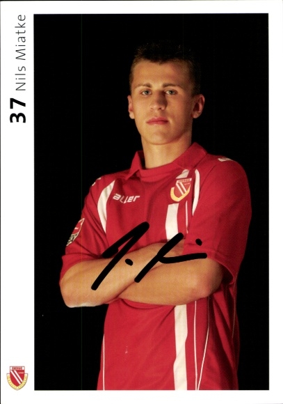Autogrammkarte Fußballer Nils Miatke, FC Energie Cottbus, Autogramm