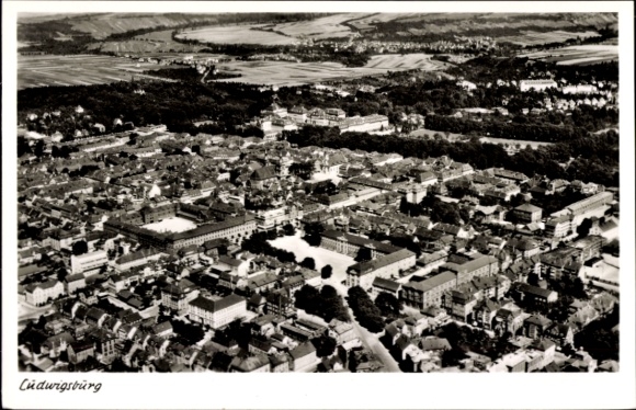 Ak Ludwigsburg in Württemberg, Fliegeraufnahme