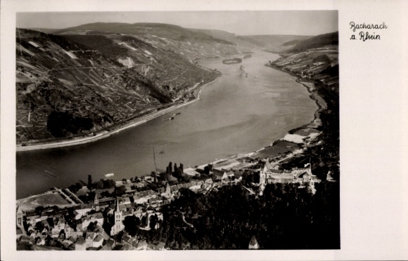Bacharach am Rhein, aerial photograph